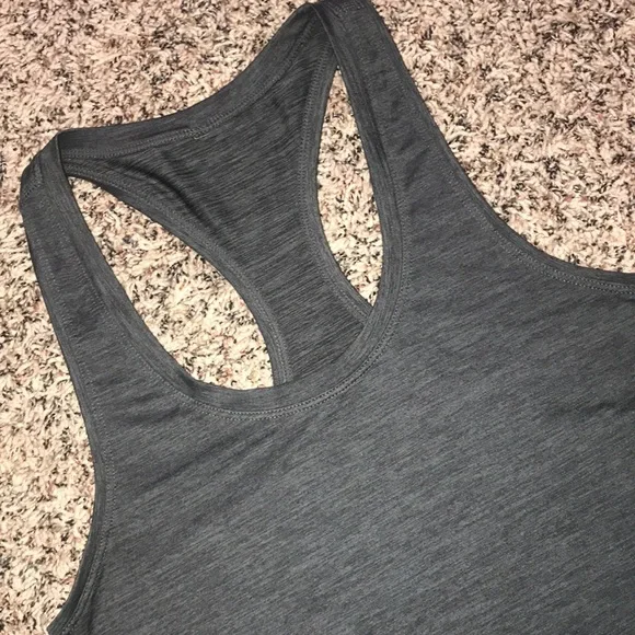 VUORI Performance Lux Racerback Tank Dark Gray 16” P2P | Like New! - Picture 3 of 4